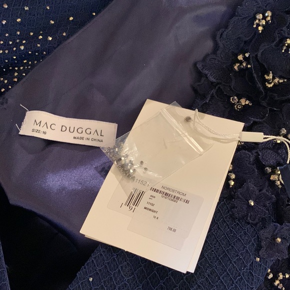 Mac Duggal Midnight Blue Embellished Maxi Dress - Picture 13 of 15